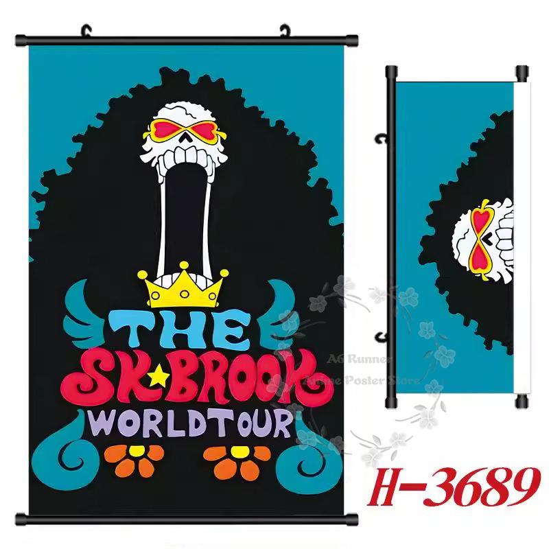 P-One P-Piece Hd Poster Scroll Painting Peripheral Hanging Painting Bedside Living Room Background Wall Cloth Painting