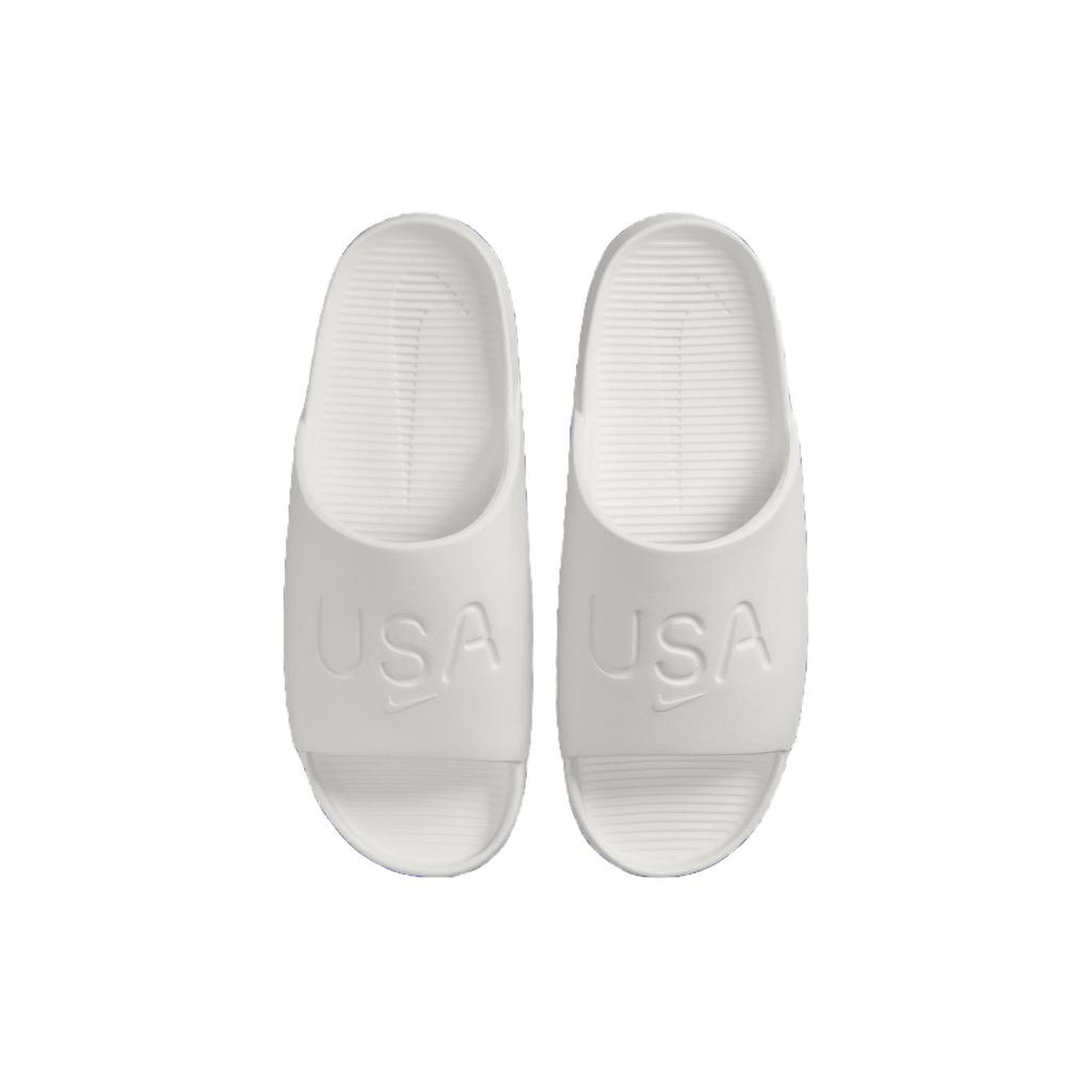 Nike Calm Slide USA Olympic Unisex Sneakers Cream Sail Sport-Red FV5601-100