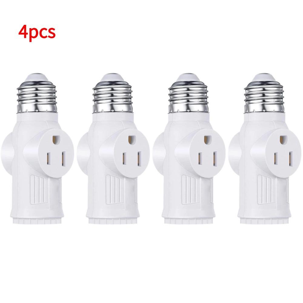 L5-15R US to E27 E26 Light Bulb Socket With Pull Chain Switch AE26/E27 Lamp Base Prong Light Socket To Plug Adapter