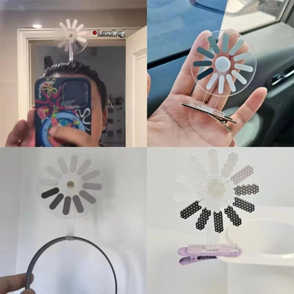 Cute Creative Downtime Hair Clip Moving Rotating Duckbill Clip Brain Loading Headband Party