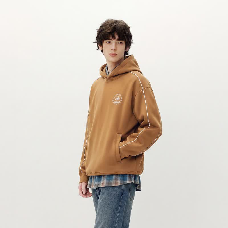 Semir Men's Hooded Pullover Sweatshirt with Letter Print