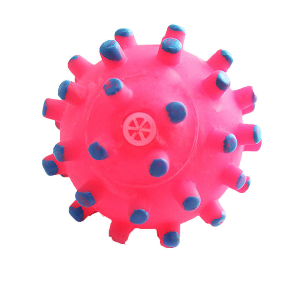 Pet Squeak Chewing Toy Colorful Chew Squeaky Ball Dog Interactive Toys Tooth Grinding Training Pet Toy Supplies Pet Accessories