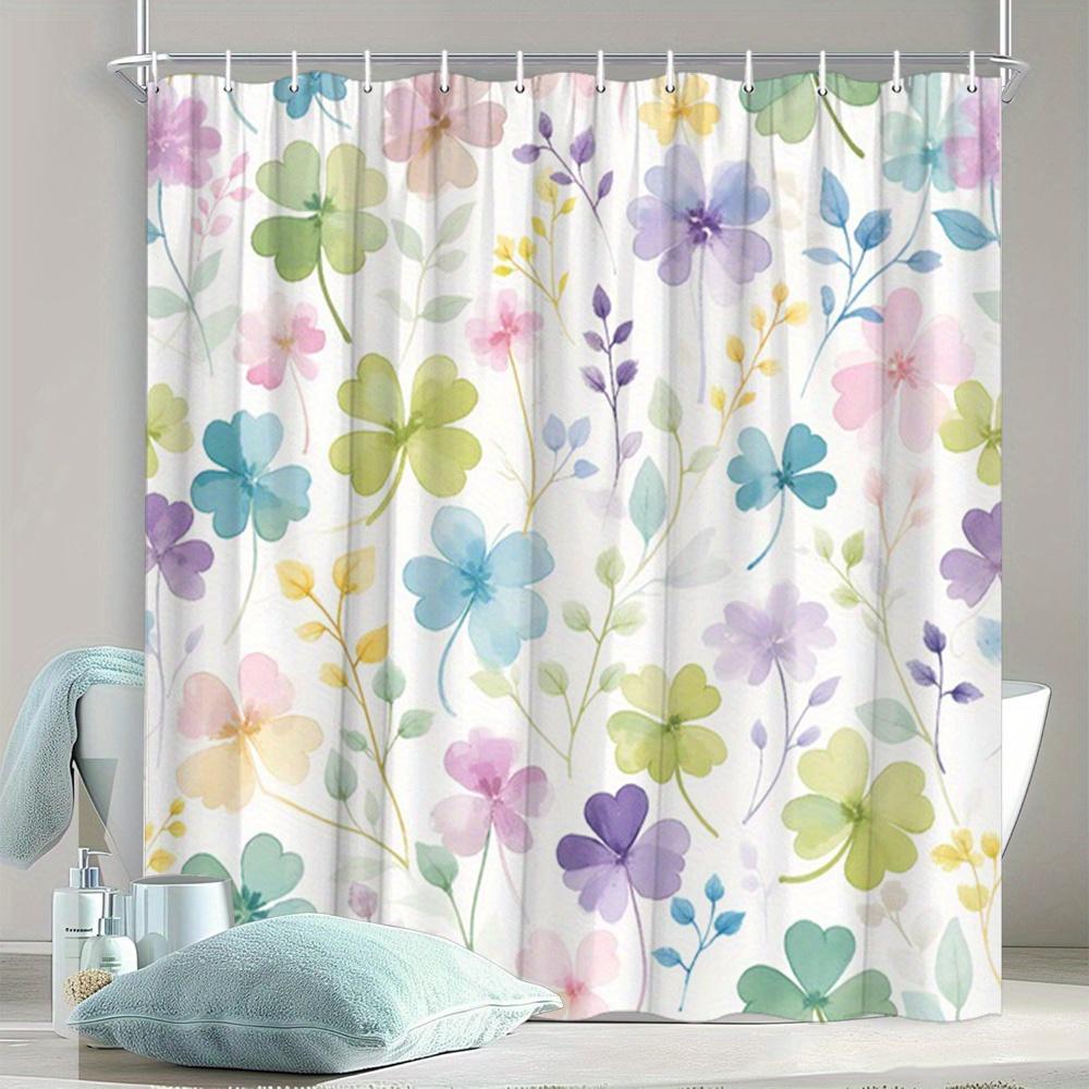 Water Repellent Mildew Proof Shower Curtain With Hooks Easy Install Washable Cute  Design For All Bathroom Scene Decoration