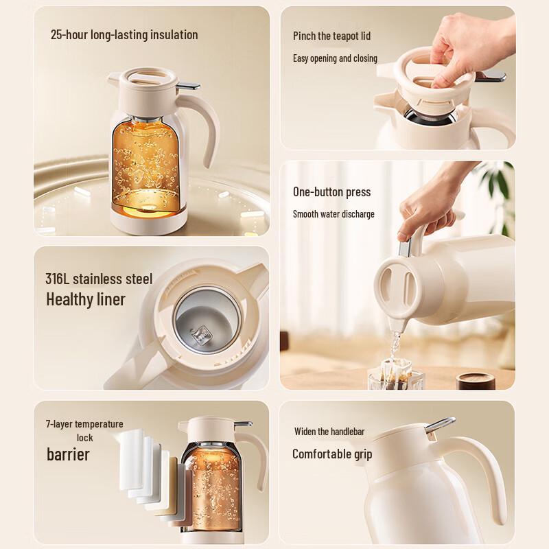 SUPOR 2.0L Vacuum Insulated Thermos Pot