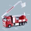 1/32 Alloy Water Tanker Model Simulation Fire Transport Vehicle Pull Back Car Inertia Toy Car Metal Children Toy Car