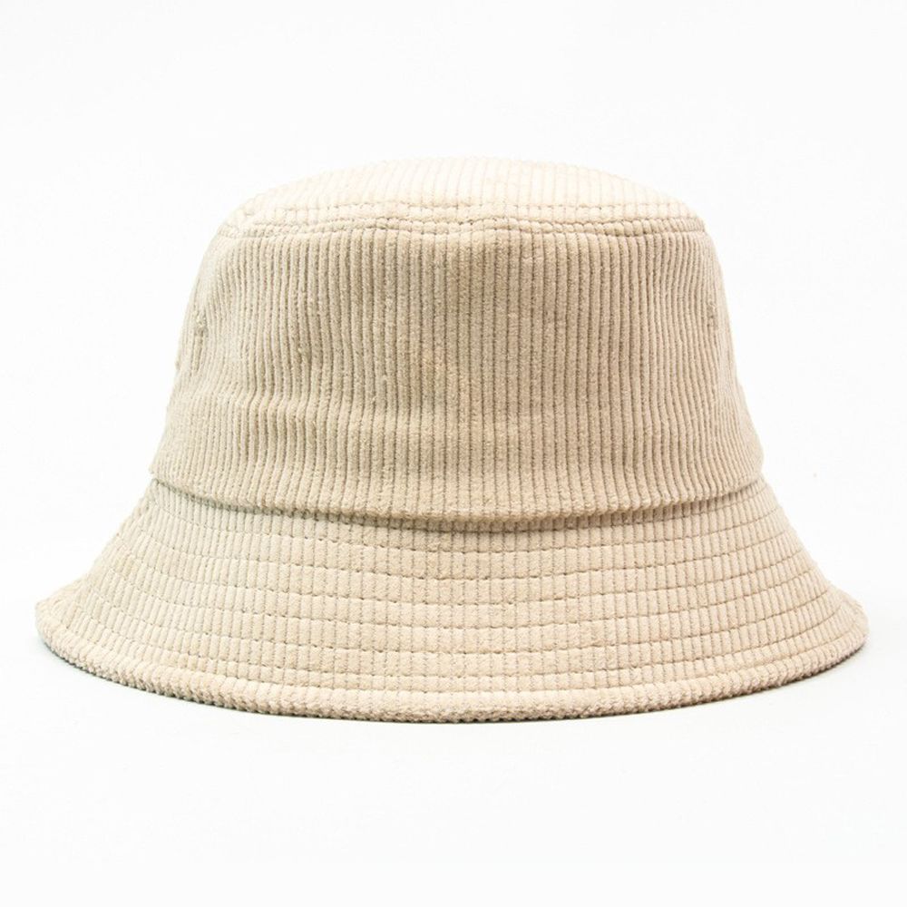 Japanese Simple Soft Fashion Outdoor Unisex Sun Hats Women Hat Autumn Winter Corduroy Bucket Hat