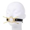 Soft PU Leather Handcuffs and Collar Set with Leash