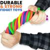 Colorful Soft Rubber Decompression Elastic Rope Toys Wholesale Children DIY Winding Pull Noodle Rope Toy Party Game Props Gifts
