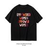 Empowered Unisex empower Unisex t-shirt Unisex Unisex Casual Katoen Grafische T-shirts Volwassen Ronde Hals Tops T-shirt Korte Mouwen