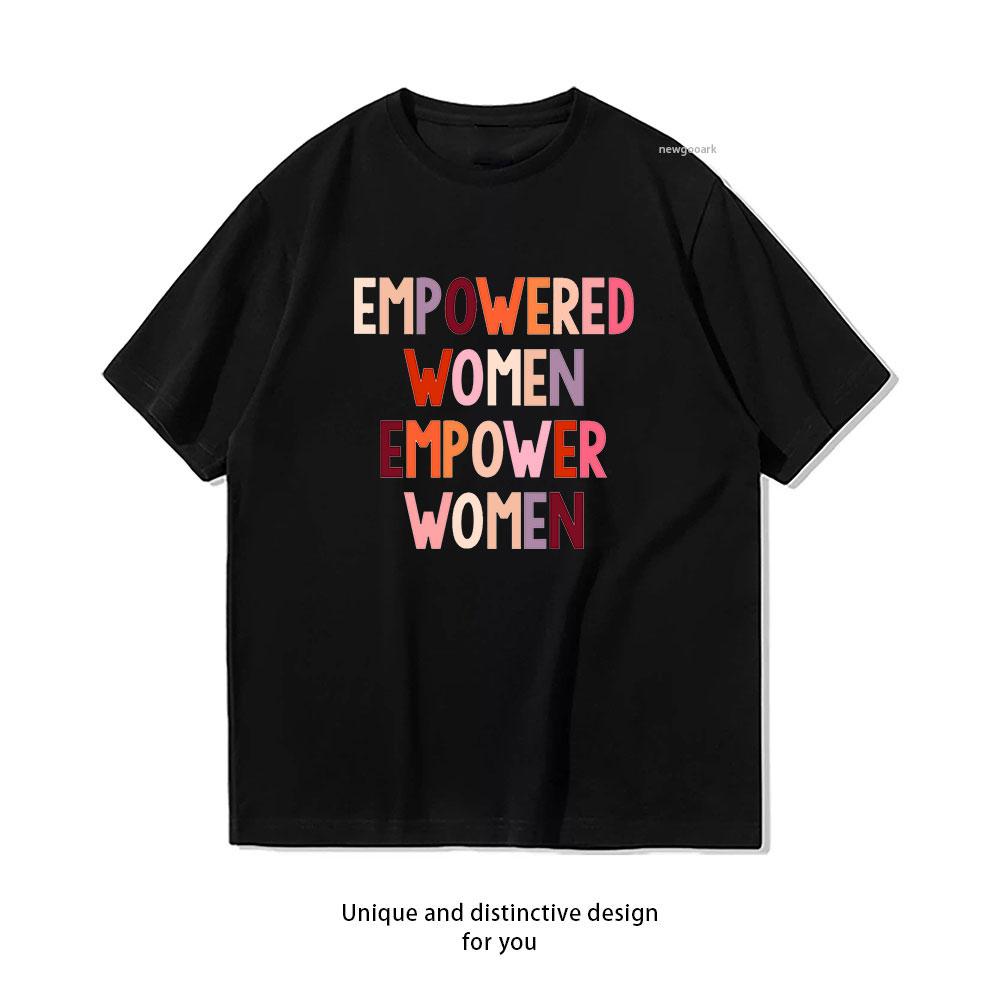 Empowered Unisex empower Unisex t-shirt Unisex Unisex Casual Katoen Grafische T-shirts Volwassen Ronde Hals Tops T-shirt Korte Mouwen
