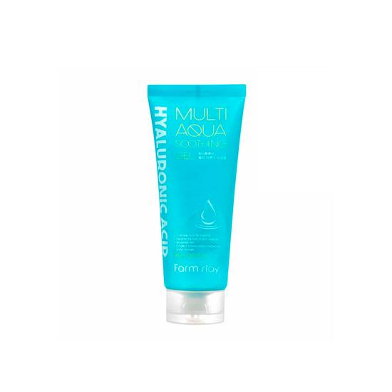 FARM STAY Gel apaisant Multi Aqua à l'acide hyaluronique 200 ml (3 options)