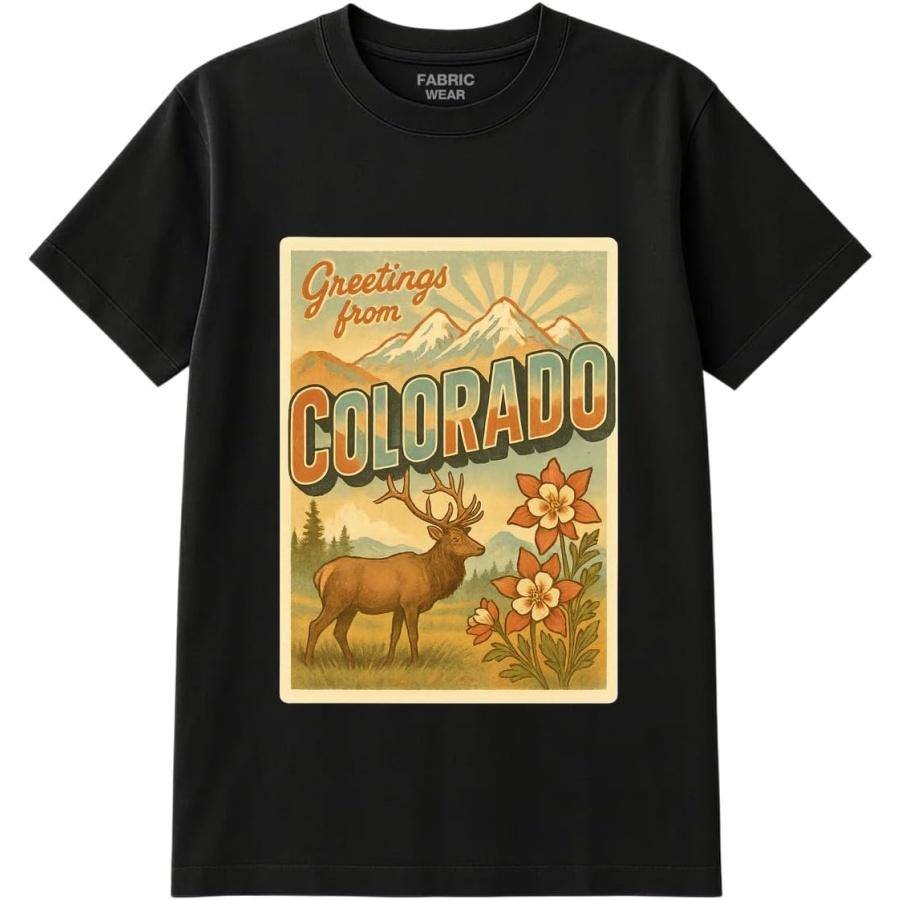 

Colorado Adventure Awaits Retro Travel Nostalgia Journey - Tee for Men & Women - Graphic T-Shirt XXXXXL чорний