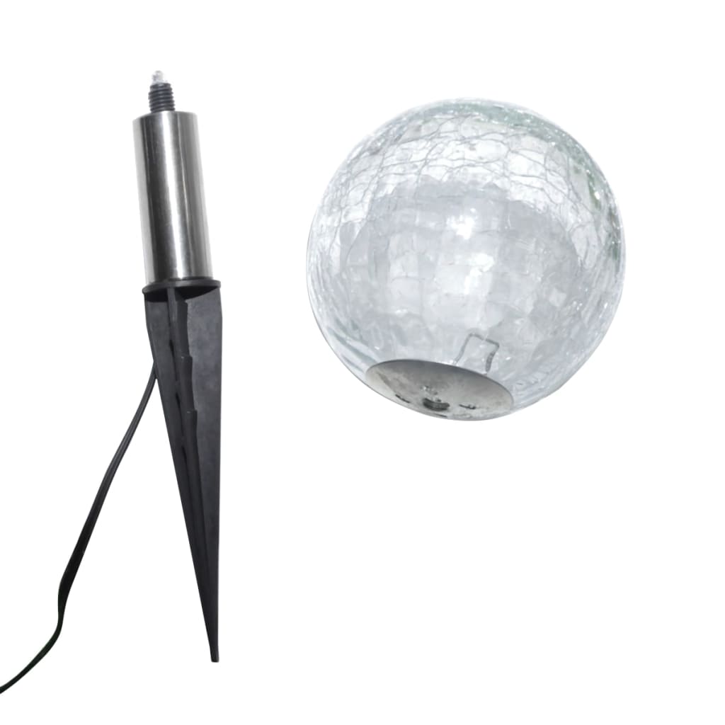Vidaxl Lampy Ogrodowe Led, 6 Szt., Z Panelami Solarnymi I Szpikulcami