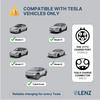 LENZ J1772 To Tesla Charging Adapter 80A/240 VAC, [Safety Certified] Compatible with Tesla Model