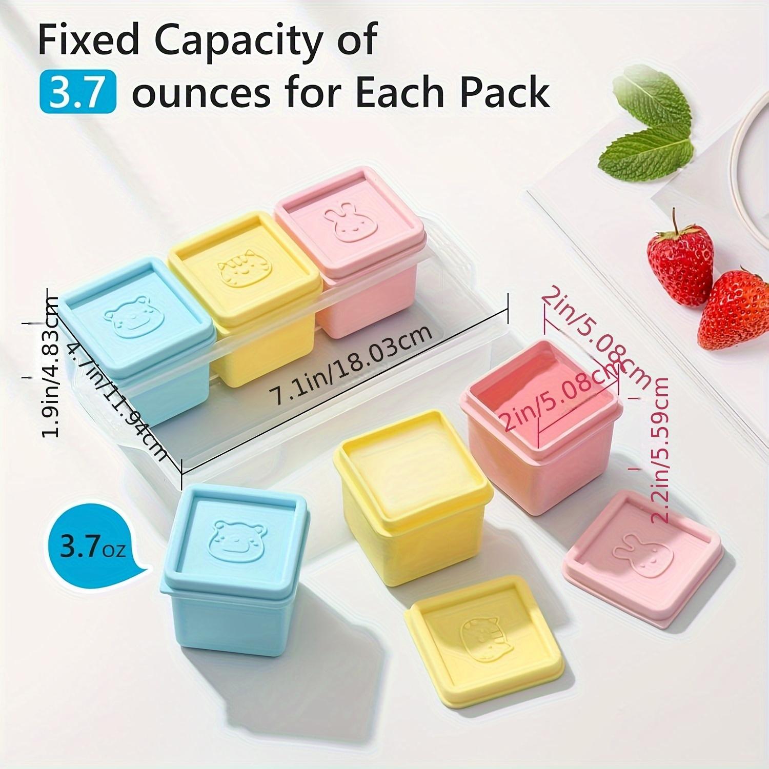 

6pcs Colorful Silicone Food Storage Containers with Lids Reusable, Stackable, Dishwasher Safe Bins for Snacks, Nuts, Cookies, Vegetables Fruits Refreshing mint combination