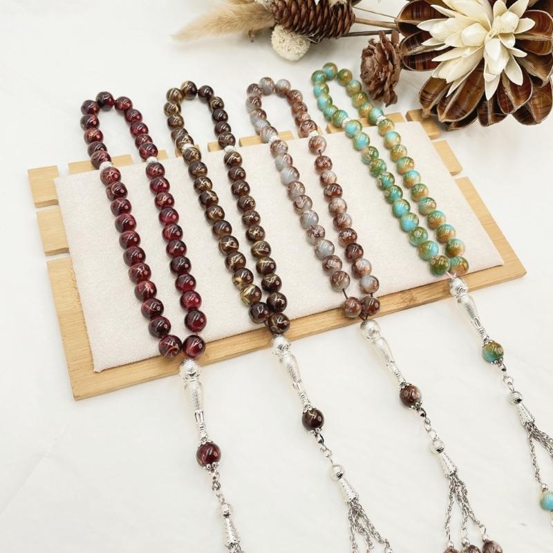Comfortable Beaded Bracelet Rosary Chain Stylish Wrist Jewelry Beads Bracelet Religious Jewelry Suitable for Meditation