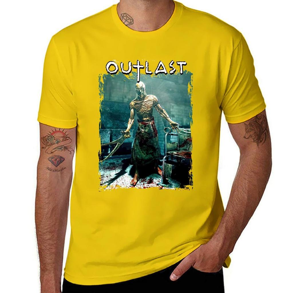 Outlast T-Shirt for a boy customs design your own graphics korean fashion mens plain t shirts