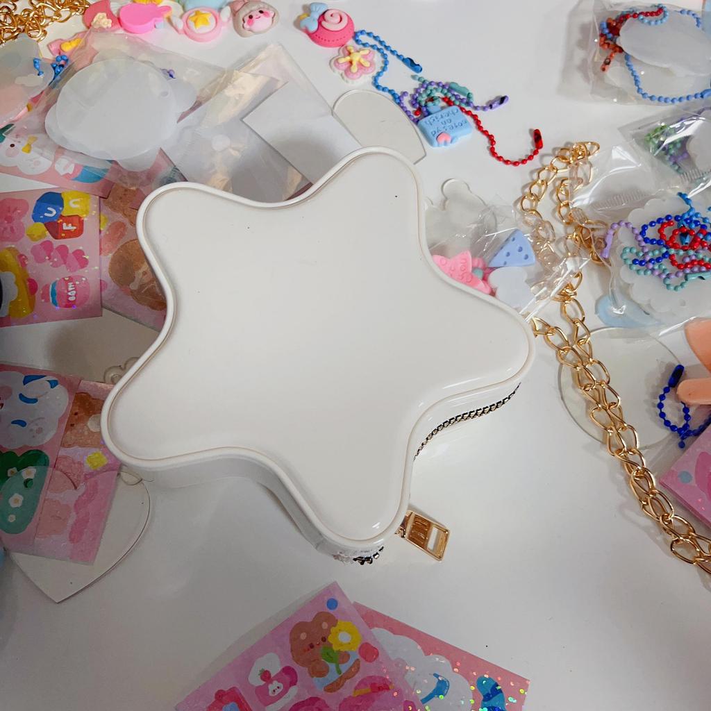 Star Bag Cute Cartoon 2025 Handbag: Women's Crossbody Fashion Jelly Shoulder Bag