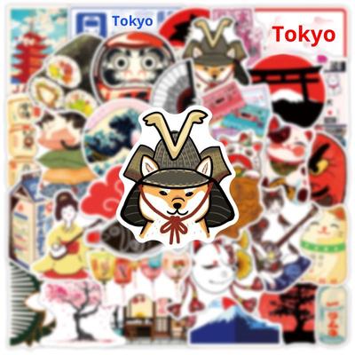 50 Piezas/Set Pegatinas Graffiti Frescas Japonesas de Dibujos Animados Decoración Impermeable Creativa DIY Ordenador Portátil Papelería para Niños
