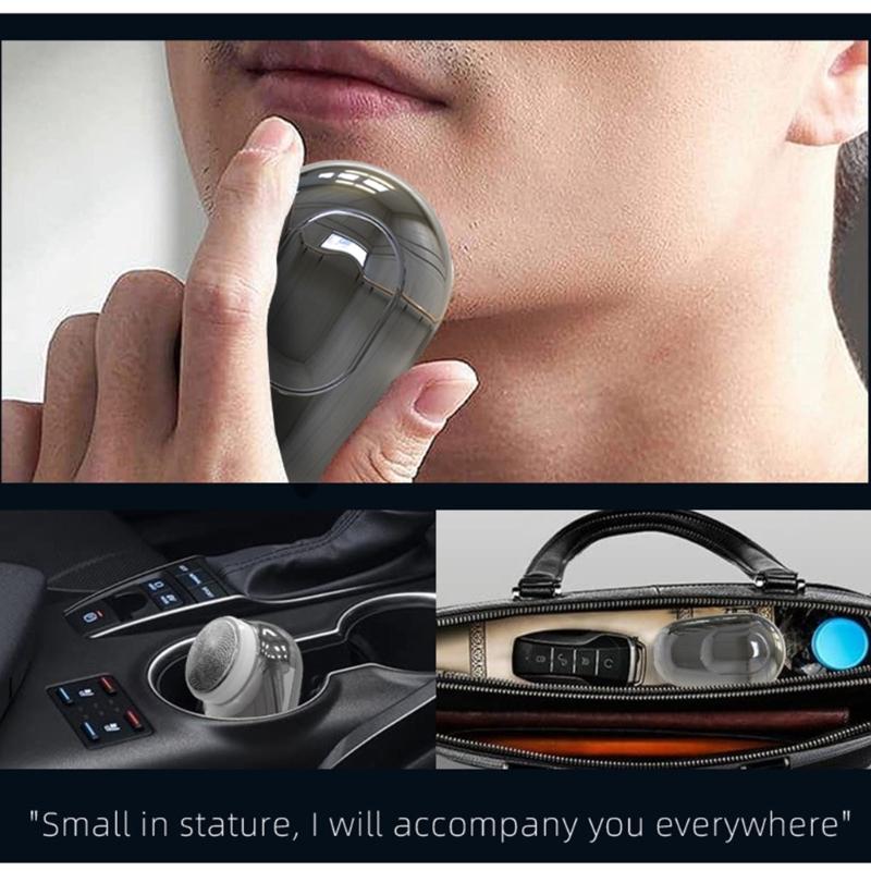Waterproof Powerful Pocket Electric Shaver For Men Mini Travel Rechargeable Face Shaving Machine Beard Electric Razor