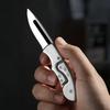 Outdoor Folding Knife Fruit Knife Stainless Steel Camping Knife Mini Mechanical Folding Knife Keychain Carrying Pocket Knife
