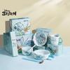 Stitch Tableware Set Household Cartoon Ceramic Rice Bowl Spoon Chopsticks Rice Bowl Cute Children's Gift