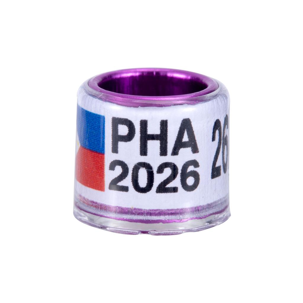 20 st 8 mm PHA 2025/2026 Duvfotsringar Aluminium Plast Fågel Papegoja Identifiering Fotring med Nummer Fågelbärande Tillbehör
