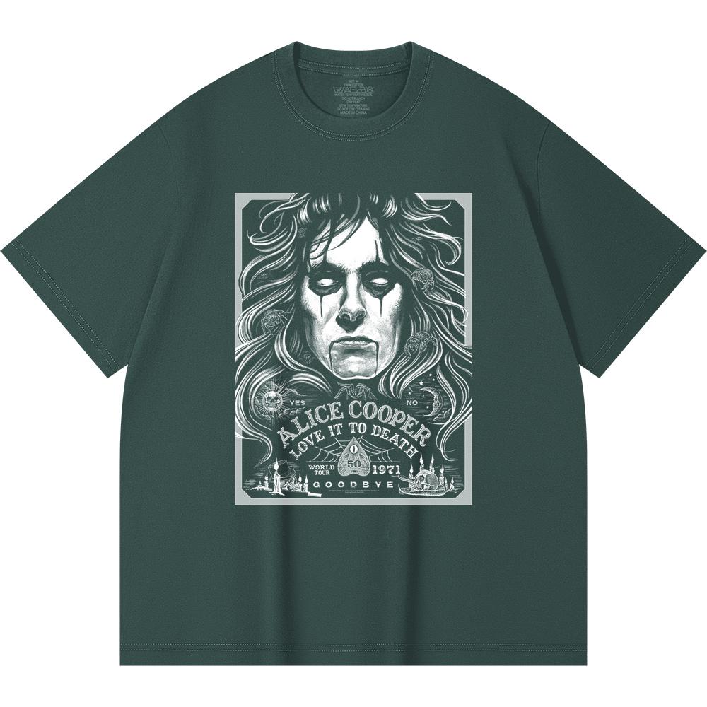 T-shirt Heavy Metal 100% Cotone 230 Gsm Stampa Band Rock Musica Popolare Unisex T-shirt Pesante in Cotone
