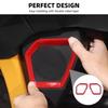 For -2024 Ford Bronco ABS Red Interior Rear Trunk Roof Speaker Cover Trim 2P