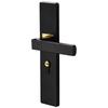 Silent Door Handle Lock Keys Set Square with Keys Interior Door Handle Lockset Black Easy Install Bedroom Door Lock Washroom