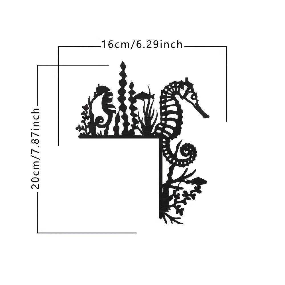 

1 шматок чорного металу морська тварина дверна рама прикраса черепаха дельфін восьминіг морський коник морська зірка та інші відповідні візерунки