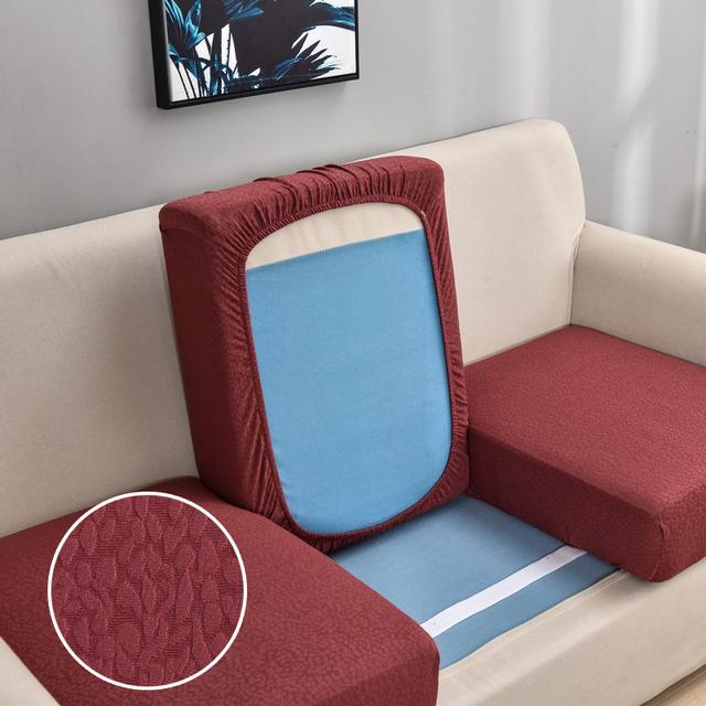 Bubble Pattern Elastic Solid Seat Cushion Cover Stretch Sofa Covers For Living Room Furniture Protector Couch Cover