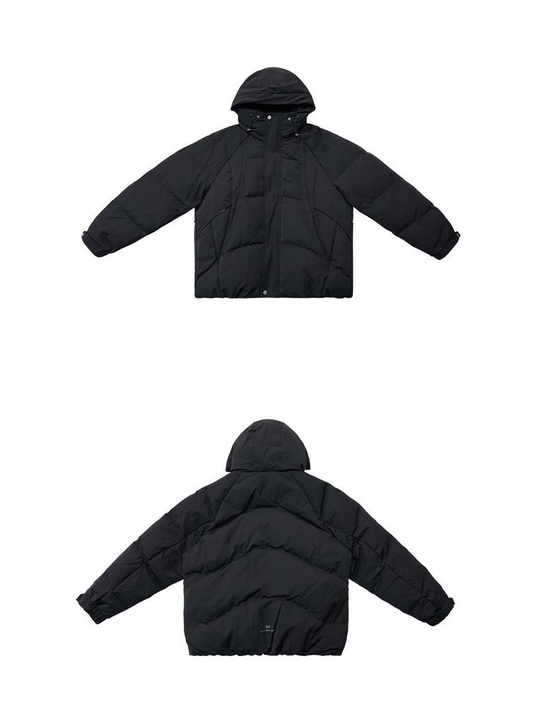 90% Goose Down Boxy Fit Puffer Jacket for Men - High Loft & Thickened Warmth