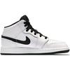Jordan 1 Mid White Black Fuchsia Blast GS 555112-138