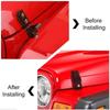 Car Accessories Stainless Hard Hood Lock Assembly Locking Hood Catch Kit Black FOR 2007-2018 Jeep Wrangler JK & Unlimited