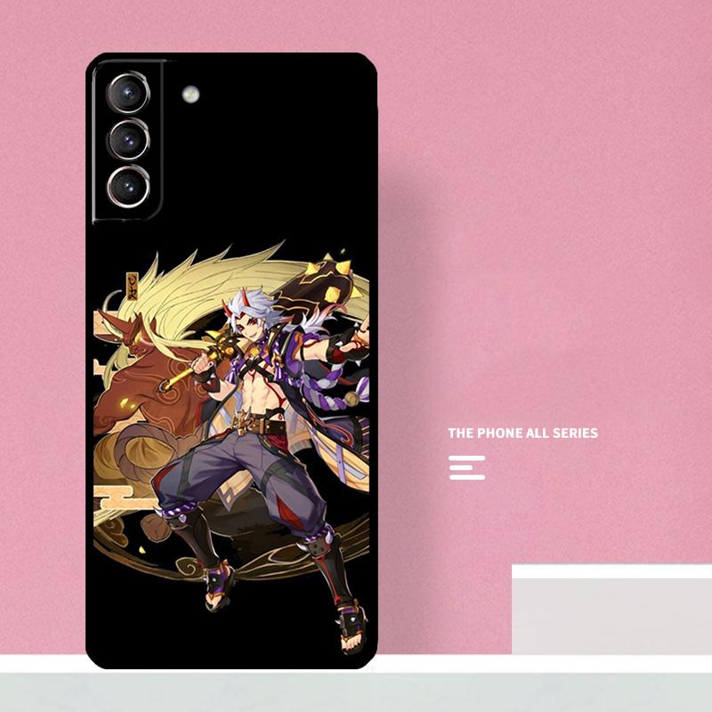 Genshin Impact Arataki Itto Phone Case For Samsung Galaxy S26 S25 S24 S20 S21 S22 S23 Ultra S10 Plus S25 FE Cover Coque