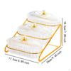 Dried Box Ornament 3 Tier Gifts Storage Versatile Vegetables Breakfast Tray Snack Holder for Holiday