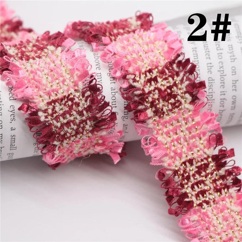 45 Yards Trim Vintage Embroidered Lace Sewing Lace Ribbon Fabric Handmade Costume Dress Sewing Trimmings Wedding Decoration