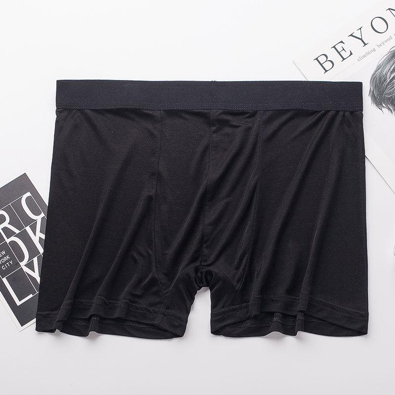 Premium Men's Quick-Dry Red Silk Boxer Briefs - Summer Edition