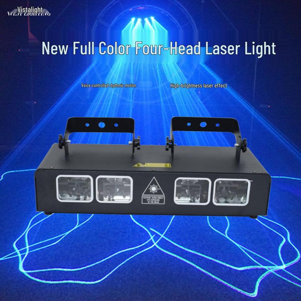 4-Eye Dynamic Full-Color Laser Light Bar for Stage and Private Room Lighting