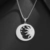 Exquisite Stainless Steel Sun Moon Goddess Star Pendant Necklace for Men and Women Fashion Hip Hop Cool Jewelry Gift
