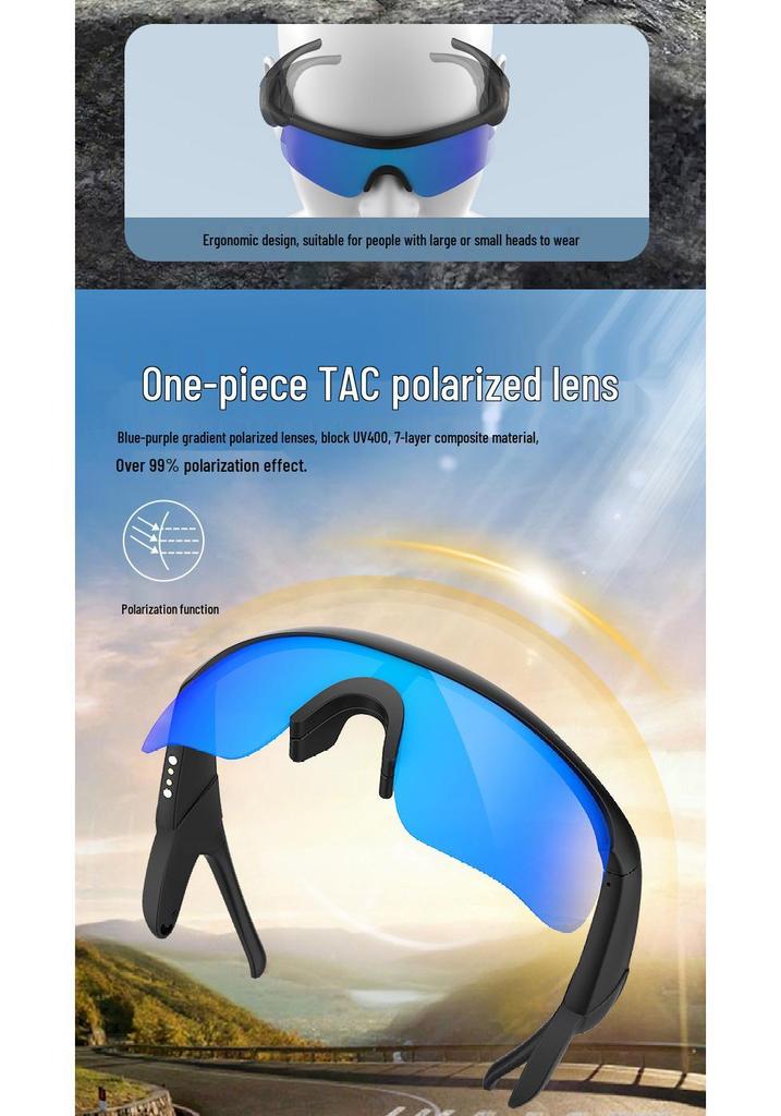 Monster Cycling Bluetooth Smart Audio Sunglasses AGS1 Earphones for Outdoor Sports and Running