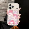 Sanrio My Melody Kuromi Soft Shell Case for iPhone 13 12 11 Pro Max 16e 15 16 14 Plus 17 Air XS Max XR