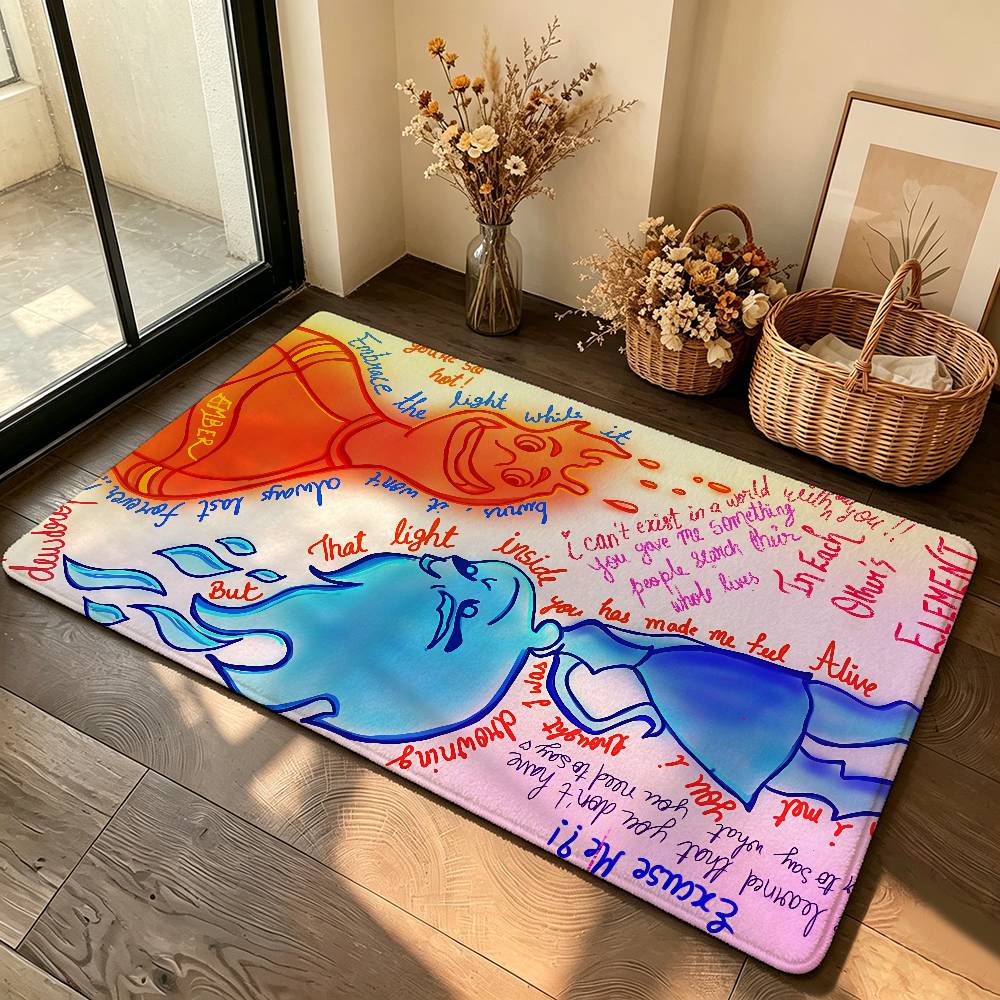 Cute E-elementalS Cute Carpet Bathroom Anti-slip Mat Door Mat Home Decoration Mat Entrance Door Mat Scratch-resistant Door Mat