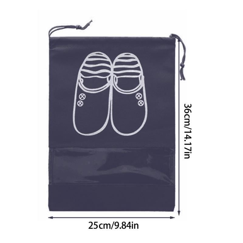 Travel Shoe Bag Shoes Storage Bags With Drawstring Closure Lightweighted and Durable for Travel