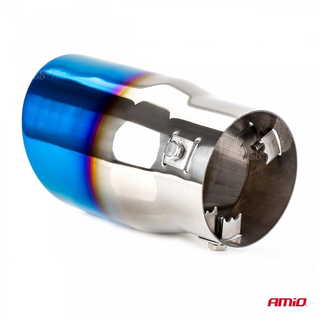 Exhaust Muffler Tip Stainless Steel Mt 007Blc Fired Amio-02198