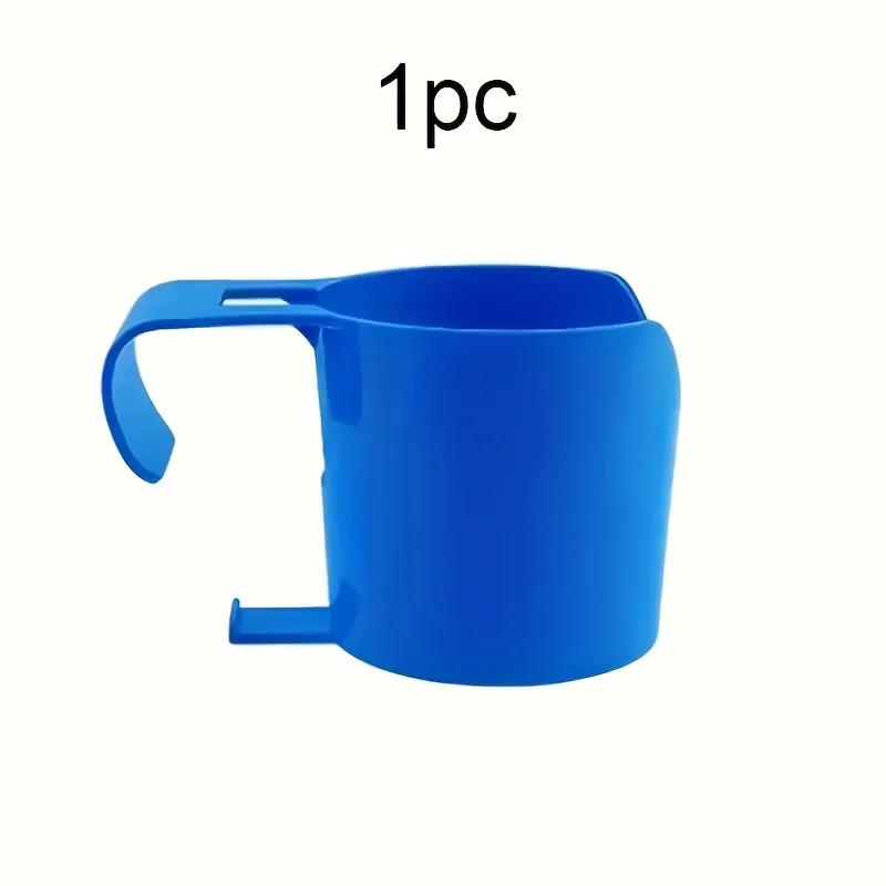 Heavy Duty Poolside Cup Holder No Drill Hanging Organizer with Strong Grip for Hot Tub Beach Patio Swimming Pool Accessories