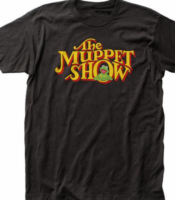 El Show de los Muppets logo CALIENTE NUEVO camiseta negra manga corta S a 5XL Camiseta Unisex