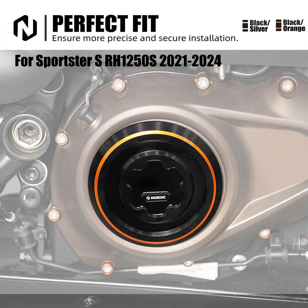 NICECNC For Harley Sportster RH1250S 2021-2024 Right Derby Clutch Primary Cover Nightster RH975 2023-2024 Pan America 2021-2024