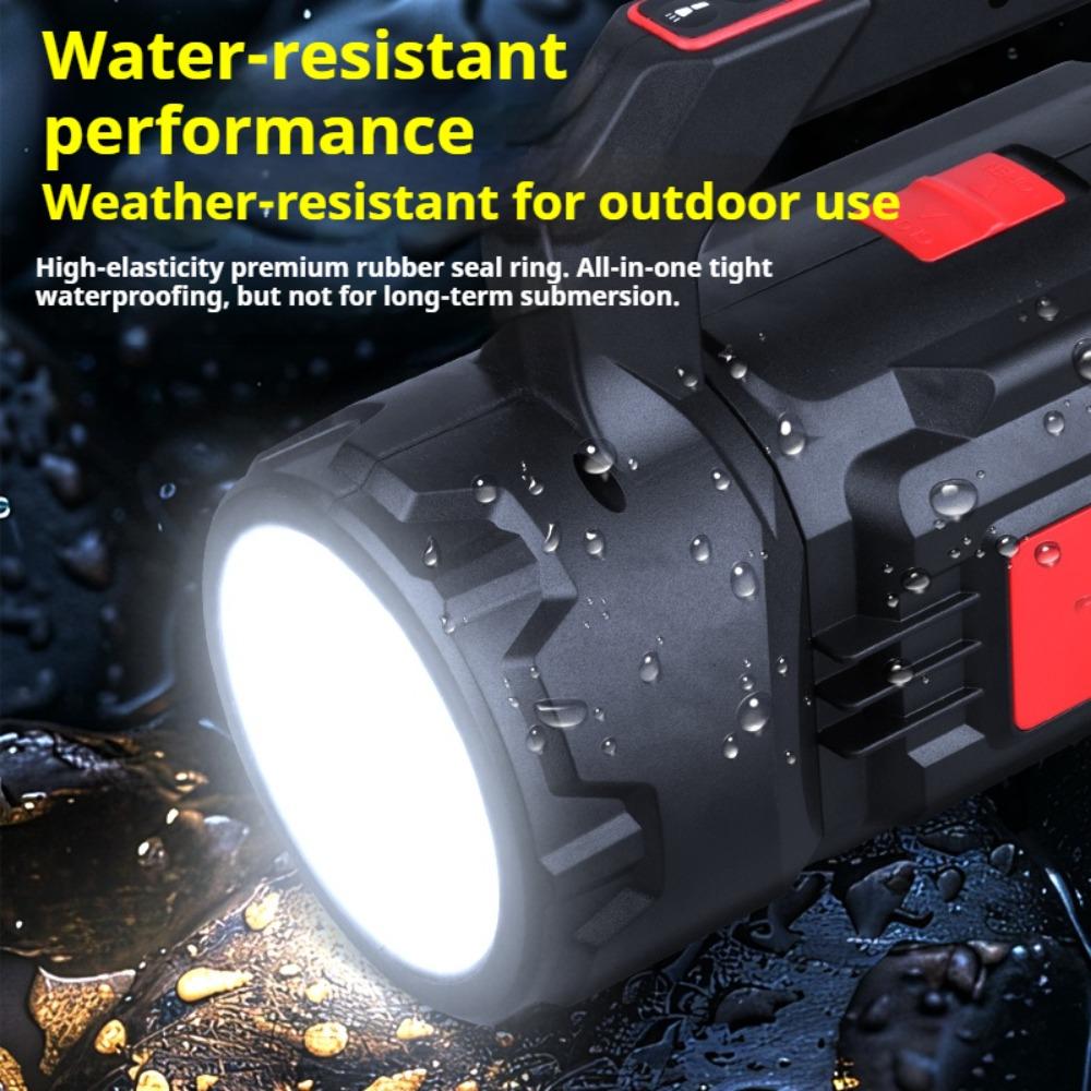 Multi Functional Flashlight Rechargeable Outdoor Searchlight USB Charging with Tools,Hexagonal Socket/tape Measure/art Knife/screwdriver/screwdriver